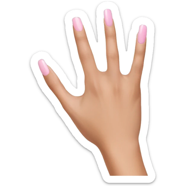 Light pink nails sticker