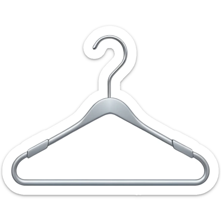 Clothes hanger sticker