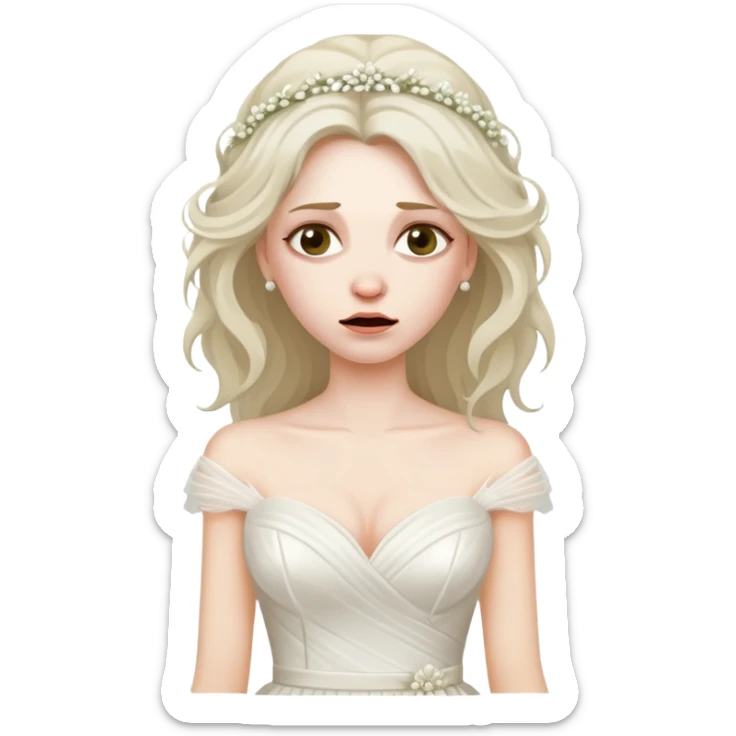 Drunk bride sticker