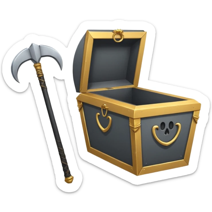 Give me the emoji reguler of the scythe i want it to have same textures as this 😁⚰️ sticker