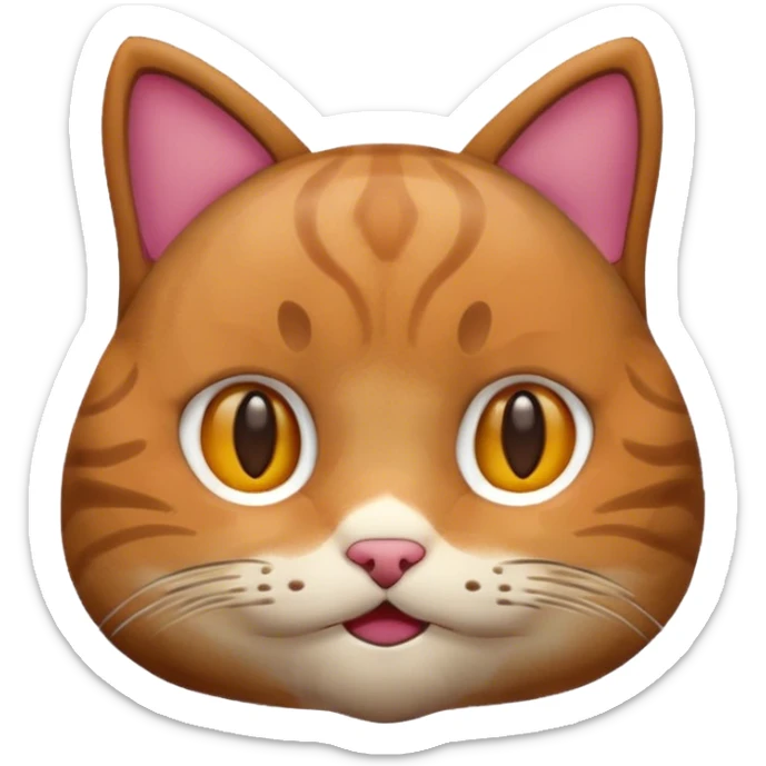 the discord's teddy bear emoji but instead of being a bear it's a cat sticker