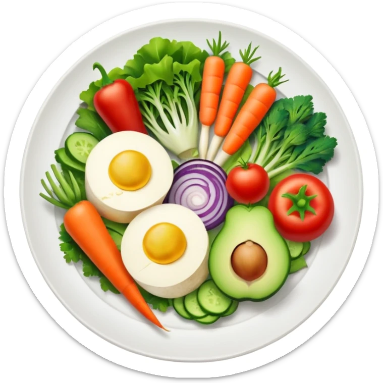 Healthy food sticker
