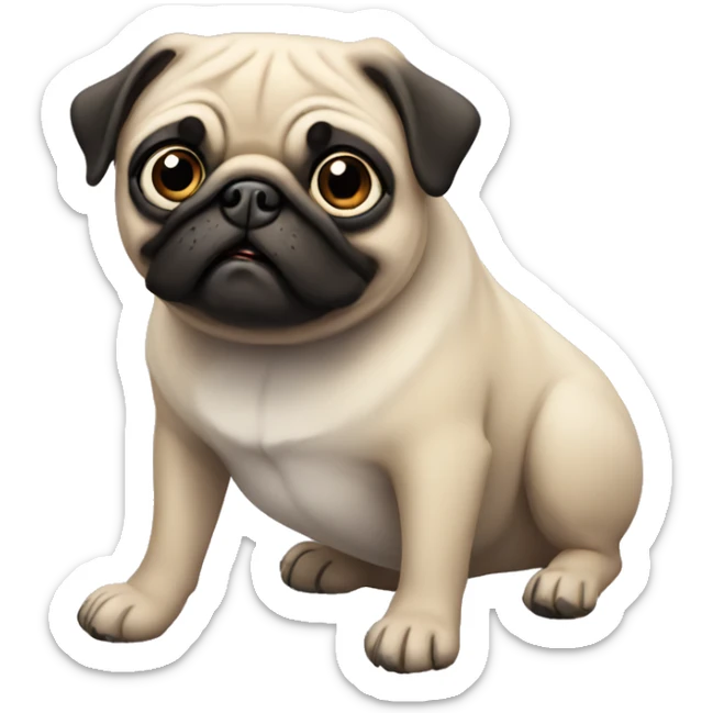 Pug sticker
