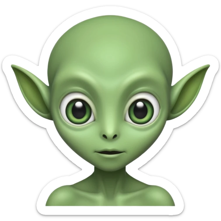 I want you to create an alien just like kaddu from movie koi mil gya sticker