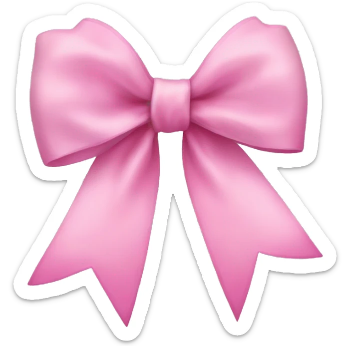 pink bow sticker