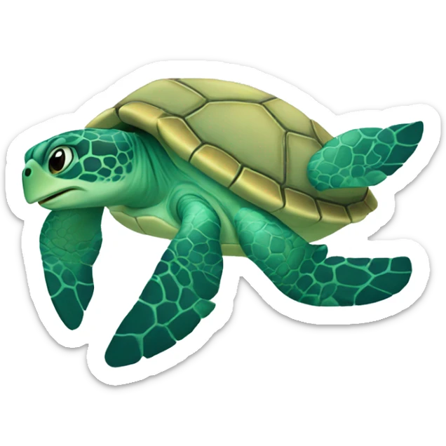 sea ​​turtle love sticker