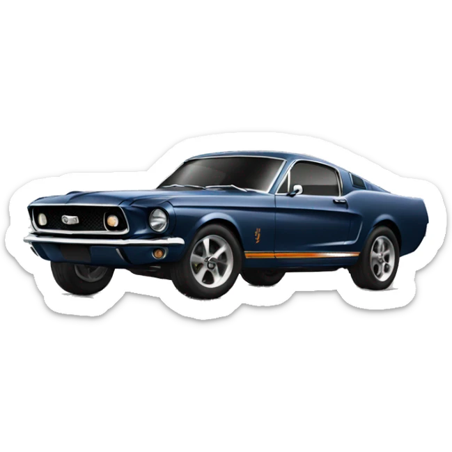 mustang bullet sticker