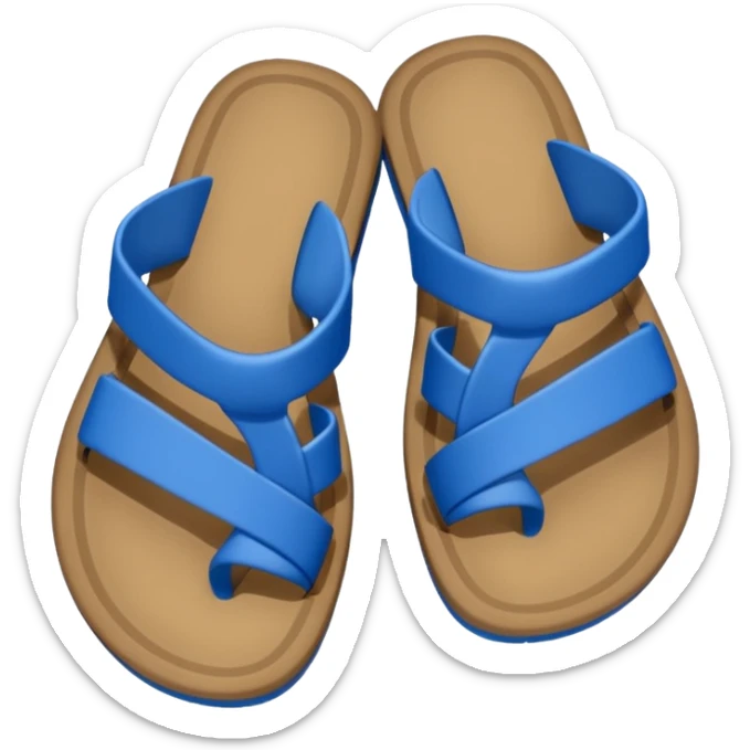 Gambar sandal kanan yang merupakan pasangan dari emoji 🩴.
Bentuk dan warna sama persis seperti sandal kiri pada emoji, tetapi posisinya harus berlawanan arah (menghadap ke kanan).
Gaya minimalis, latar belakang polos putih, tampak dari atas (top view), pencahayaan lembut agar detail terlihat jelas. sticker