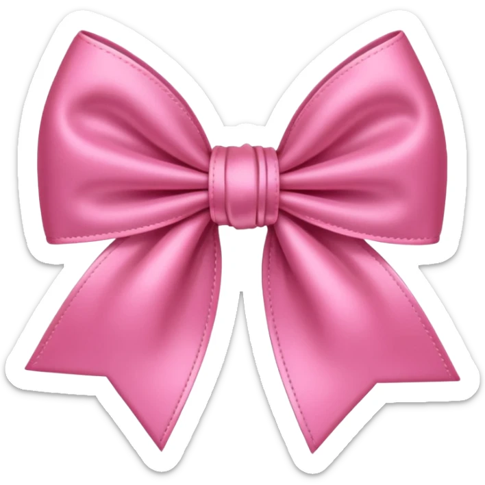 Cute bow sticker