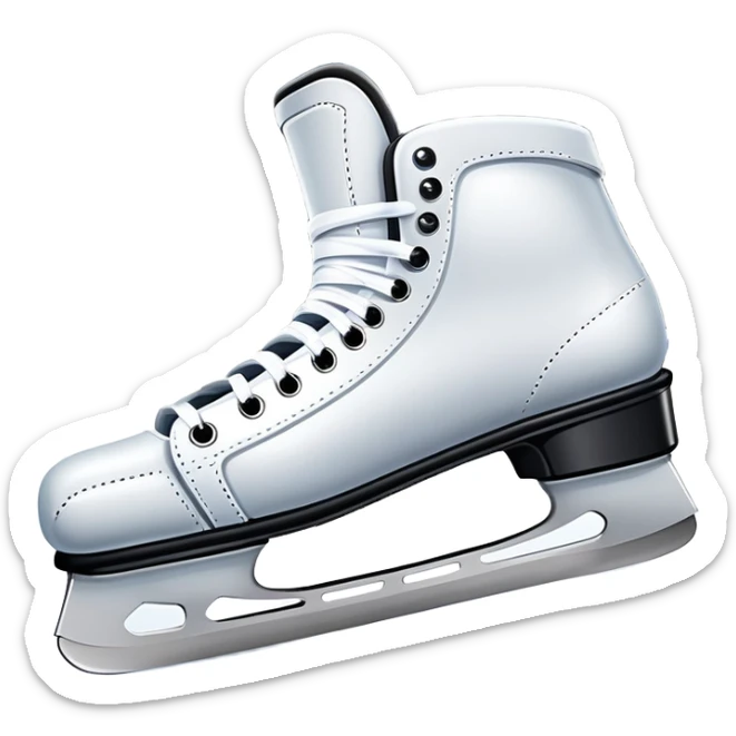 Please, make An icon featuring close-up shots of key hockey equipment: a hockey stick, puck, and skates. The background shows a packed stadium with cheering fans, bright arena lights, and an icy rink. Transparent background highlights the essentials of the game and the thrill of the sport. sticker