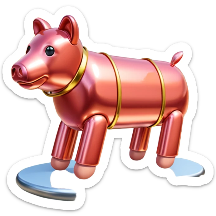  paris art city SPAM meat jeff koons style sculpture arty landscape  sticker