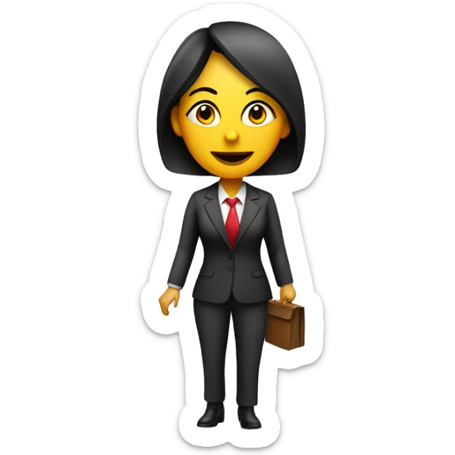 Mexican woman in suit with for sale sign  sticker