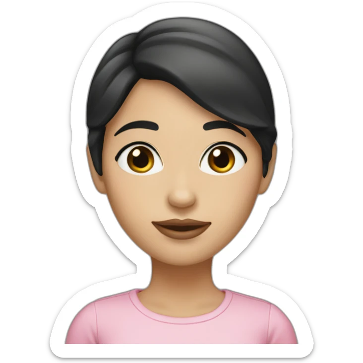 Woman-with-black-hair-and-pink-white-skintone-and-gray-eye-color- sticker