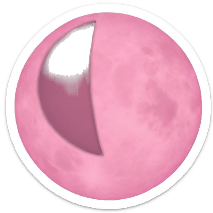 Pink Moon sticker