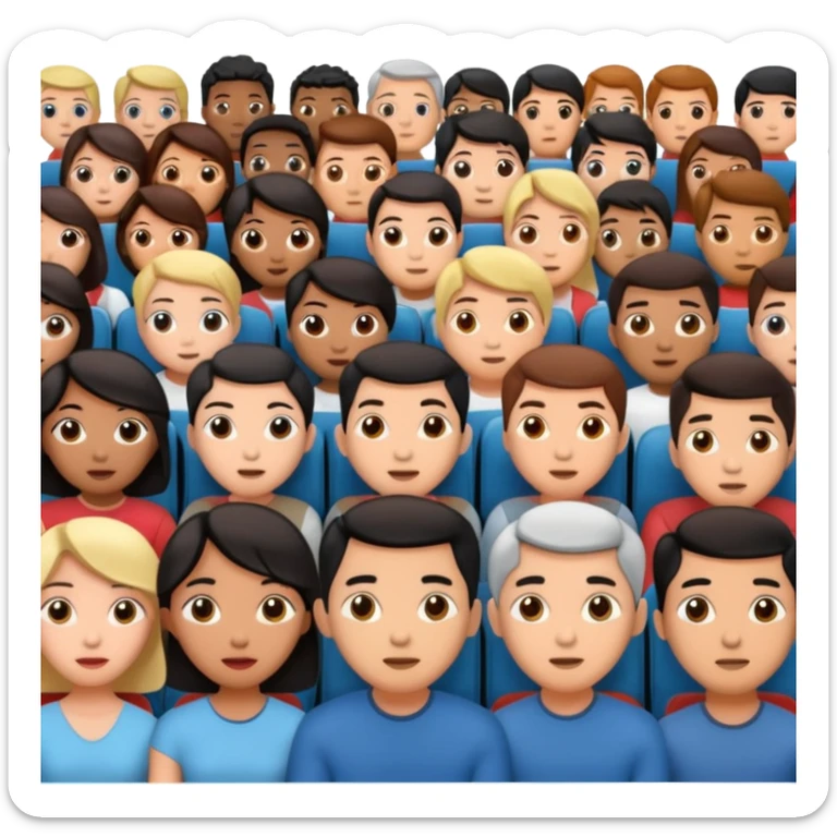 in a cinema, people watching Blockbuster Hong Kong movie sticker