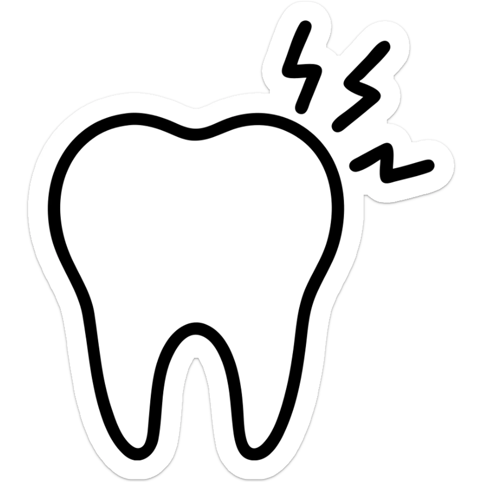 toothache sticker