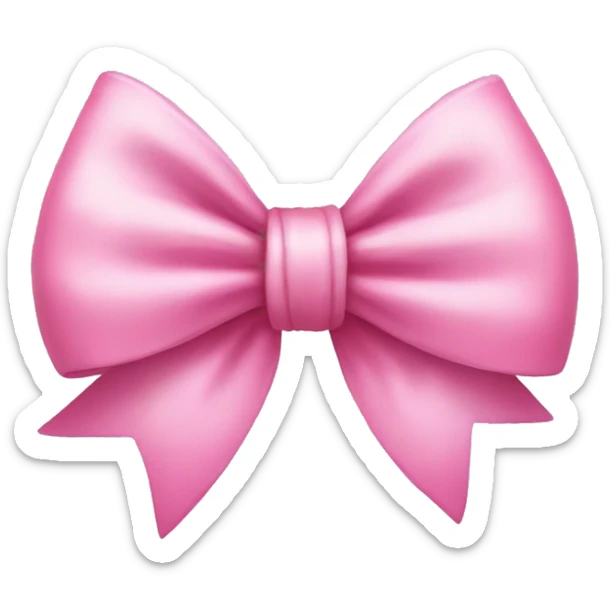 cute pink bow sticker
