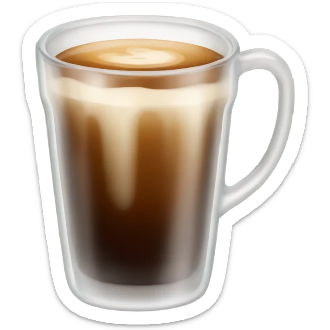 Drink coffe with glass sticker
