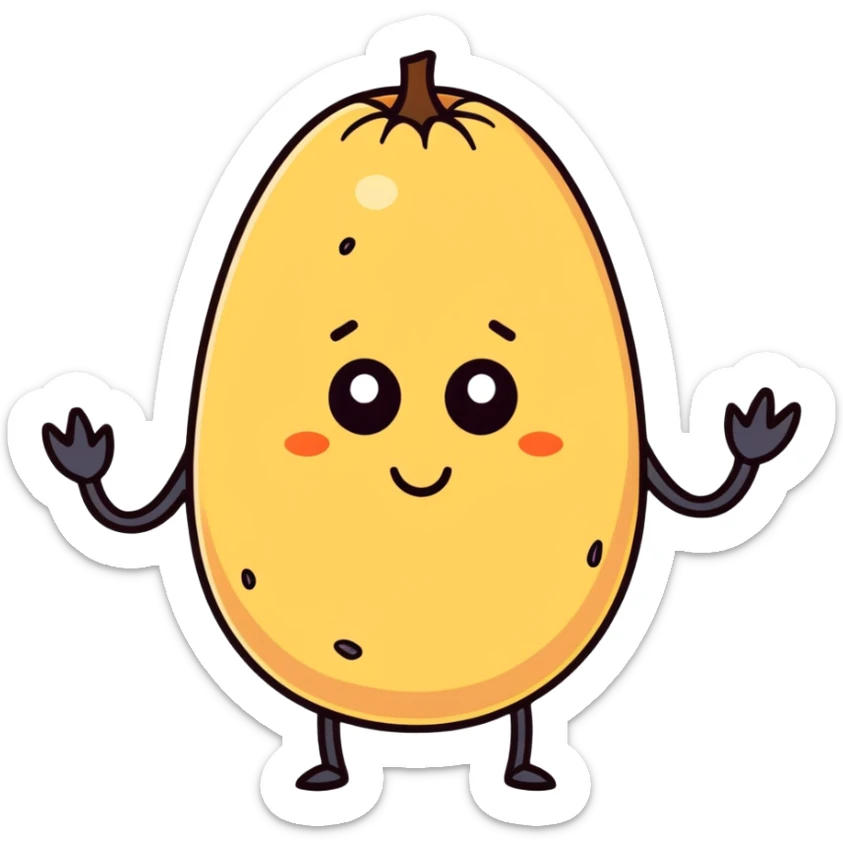 Un pou abrasando una papá con ojos saltones pelo brazos y piernas  sticker