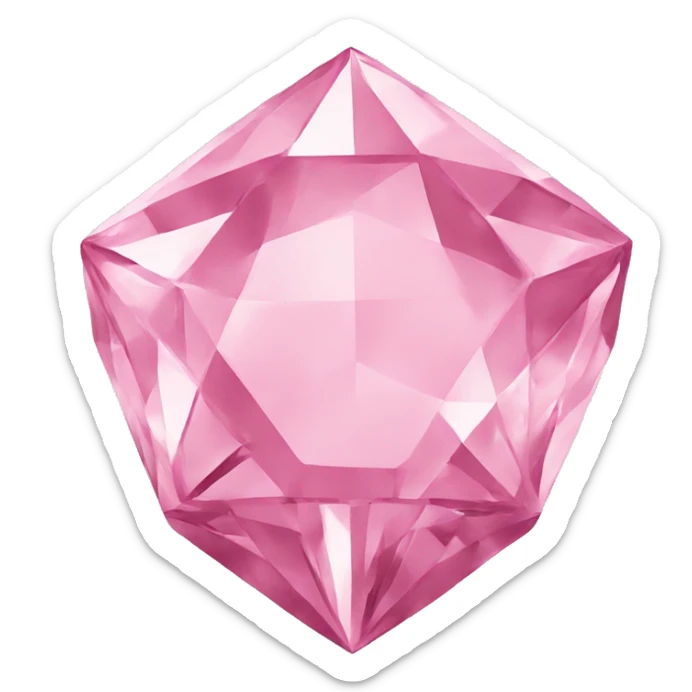 Pink diamond sticker