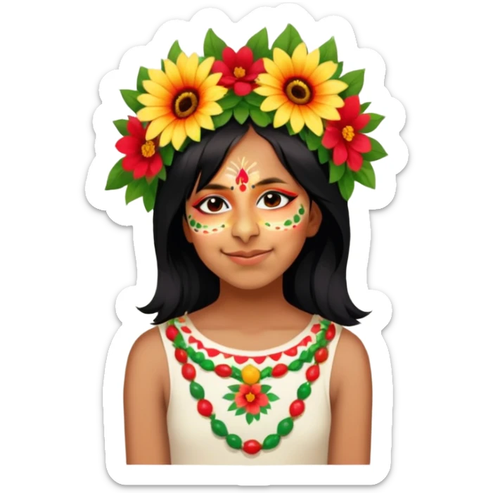 Flower-Crowned Dancer sticker