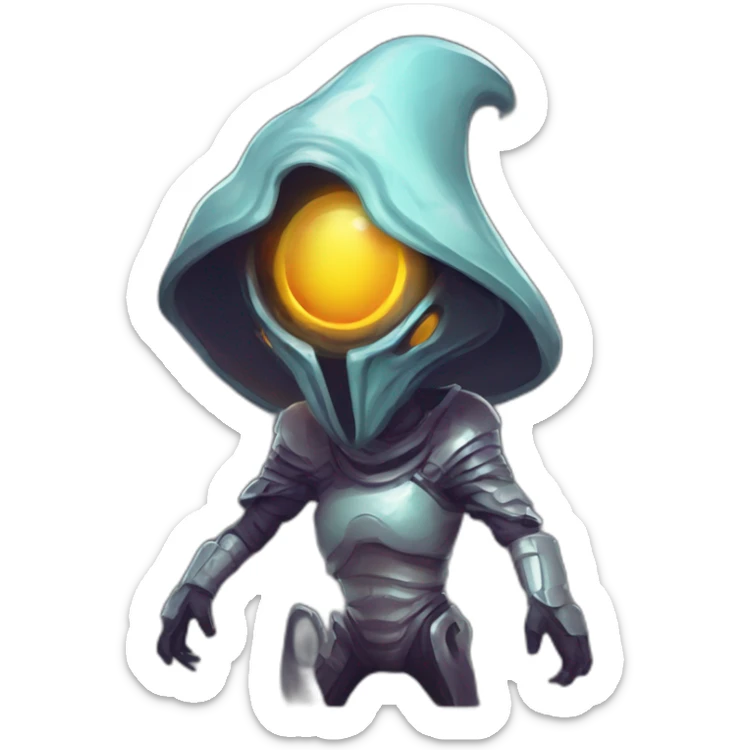 let him cook alien emoji scifi roguelike rpg style inspired by slay the spire digital art sticker