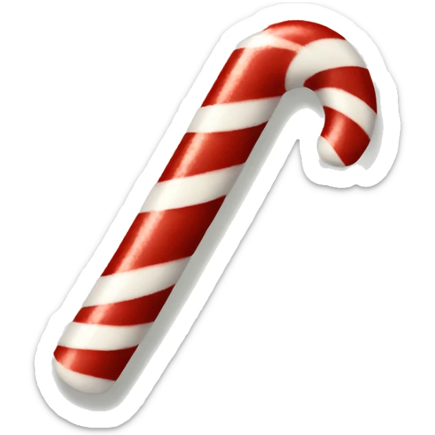 Candy cane sticker