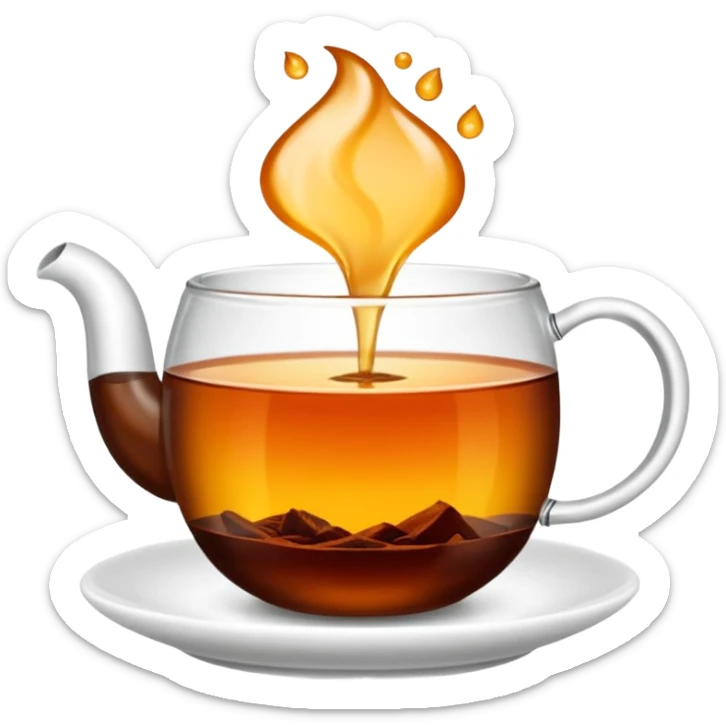 Ince uzun cay bardagi Ince belli bardakta cay fincan degil sticker