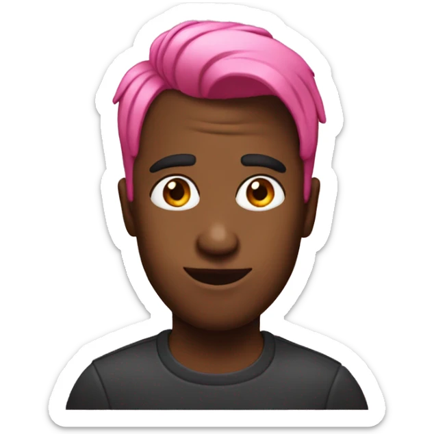 Diddy with pink hair sticker
