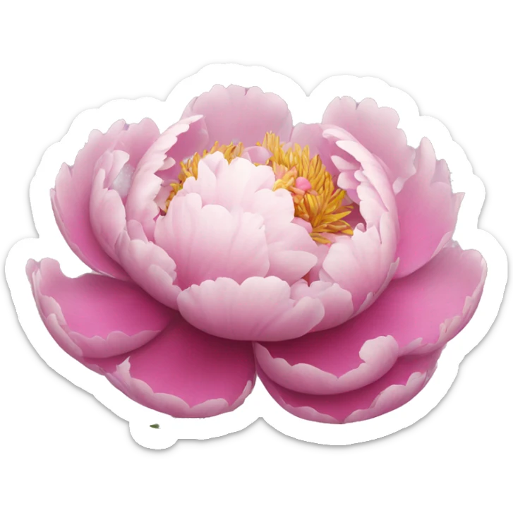 Peony sticker