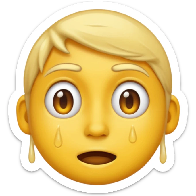 I want the emoji to be dizzy and sweaty and sweaty and transparent with yellow skin color and bold like all emoji’s  sticker