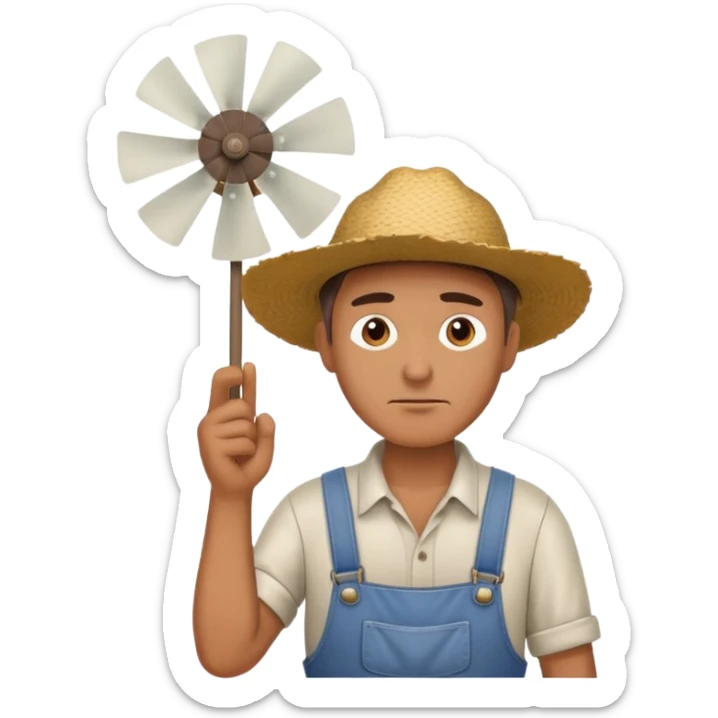  Ek Kisan garmi se bahut pareshan tha...
Pankha bhi kaam nahi kar raha tha...
"Kaash main hawa mein udta!" – Kisan ne kaha sticker