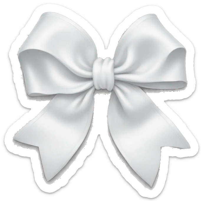 white bow sticker