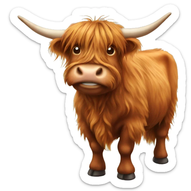 Highland cow  sticker