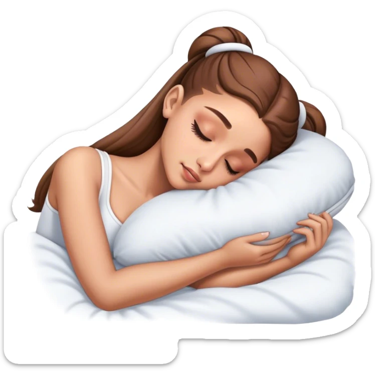 Ariana Grande sleeping sticker