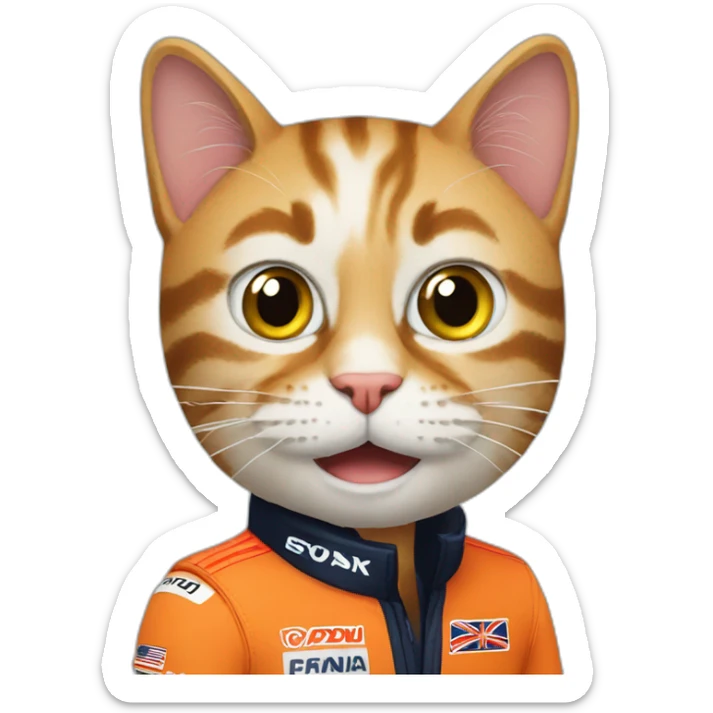 max verstappen cat sticker