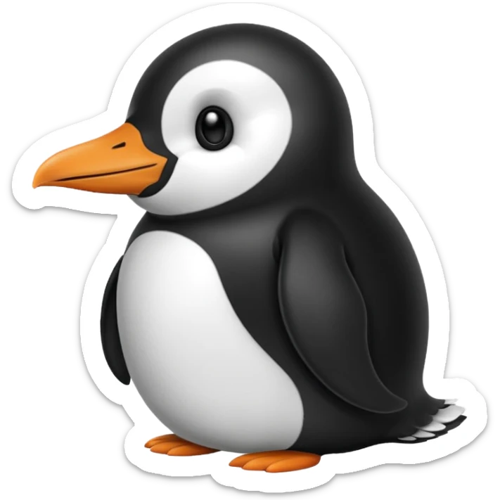 Hazme un emoji de un pingüino que está indicando que algo le gusta sticker