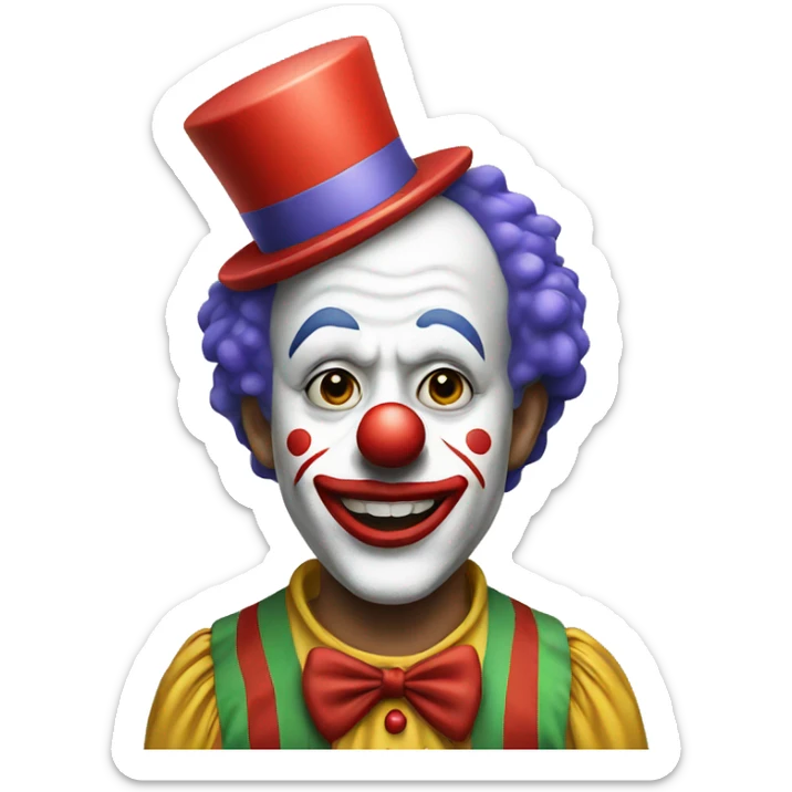 Clown sticker