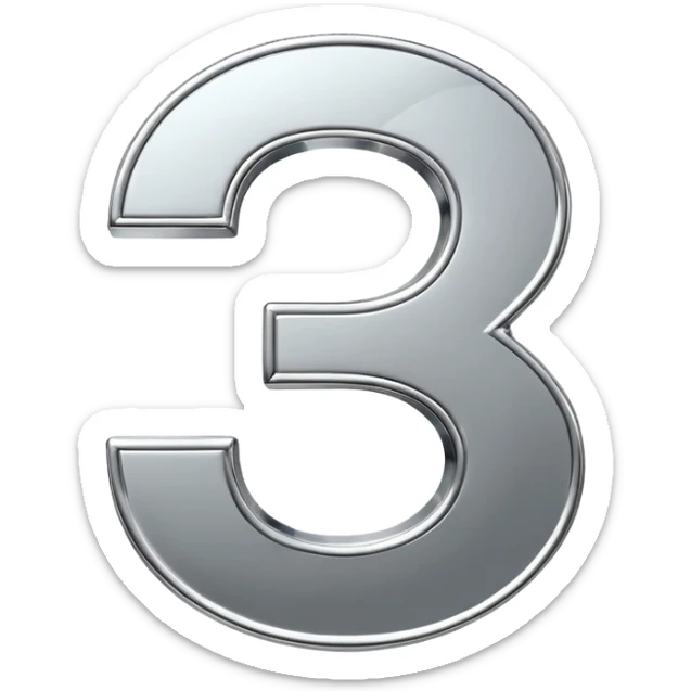 A double dollar sign emoji made of polished silver chrome, smooth metallic surface, glossy reflections, luxury swag vibe, minimal iOS emoji style, centered on white background sticker