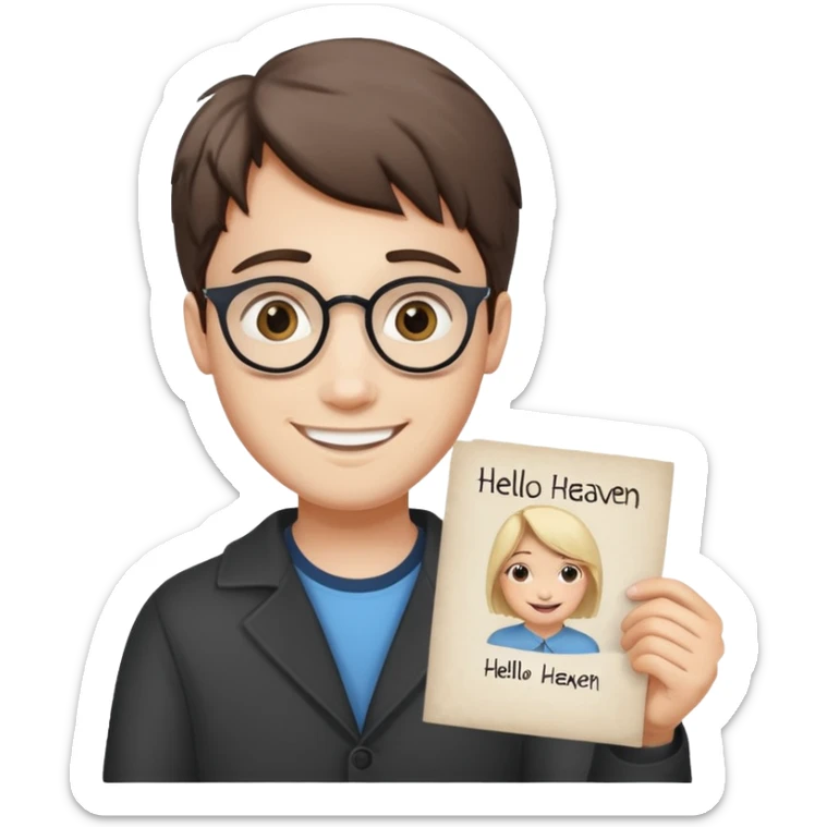 Harran Potter olsun elinde kağıt olsun kağıtta merhaba cennet yazsın sticker