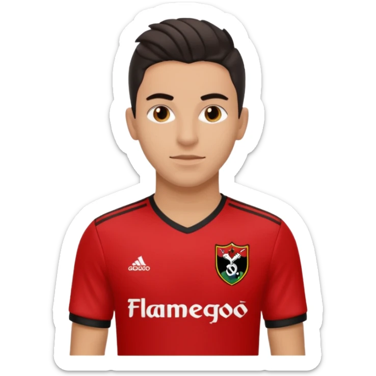 giordian de arrascaeta soccer player flamengo t-shirt sticker