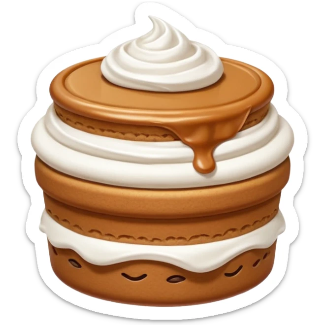 MAKE ME A LOTUS BISCOFF AND CREAM EMOJI FOR MARKETING ON INSTAGRAM PURPOUSE sticker