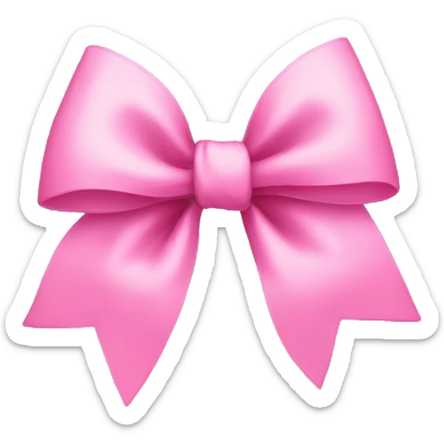 pink bow sticker