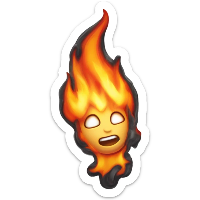 Blaze Inferno (Fire Elemental Flaming Fireball Character)

A fiery being made of swirling flames, Blaze Inferno has a core of molten lava and trails embers with every move, radiating intense heat and energy. sticker