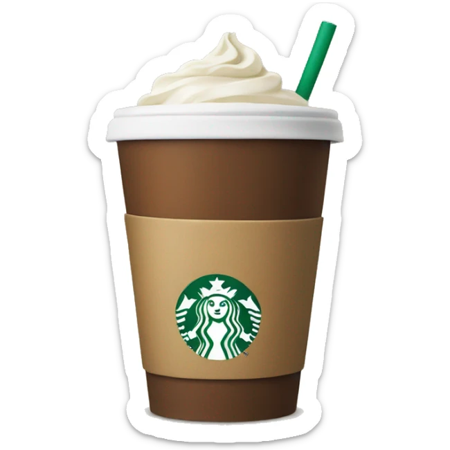 Starbucks cup sticker