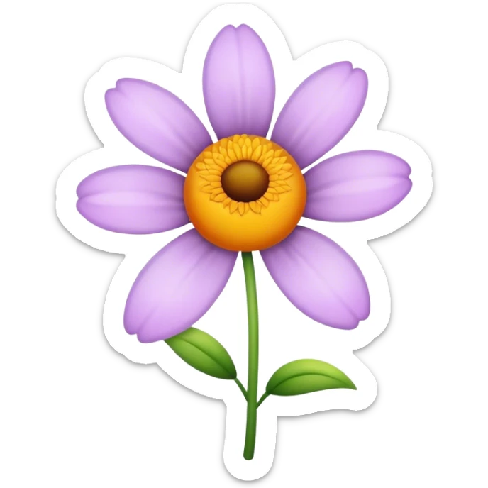 Flower sticker