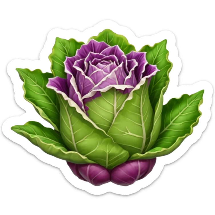 mi serve uno stile più cartoon e senza persona, il radicchio deve diventare animato  sticker