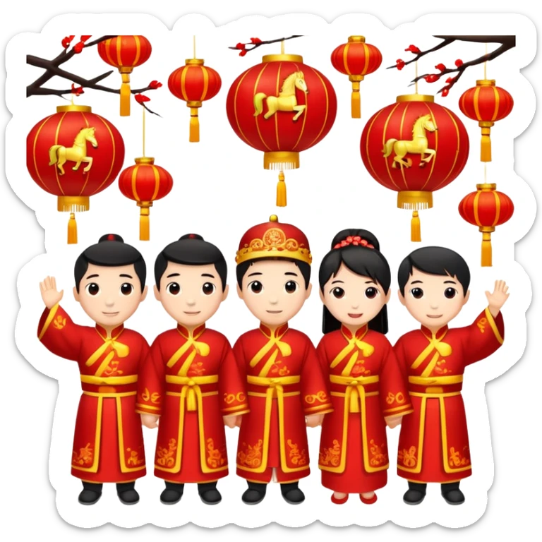 Chinese New Year, Year of the Horse sticker