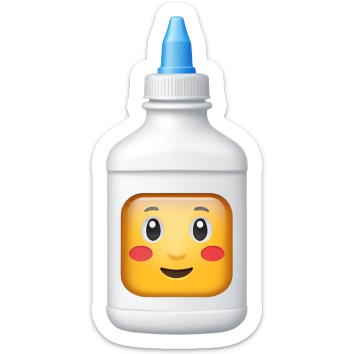 can you give me a glue bottle emoji so i can copy and paste it so its a size of a normal real emoji so i can use it sticker