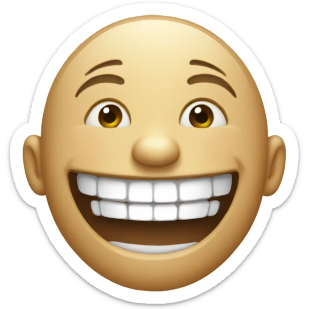 Laughing sticker